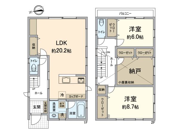北区衣笠大祓町 間取図(平面図) 北区衣笠大祓町 間取図(平面図)