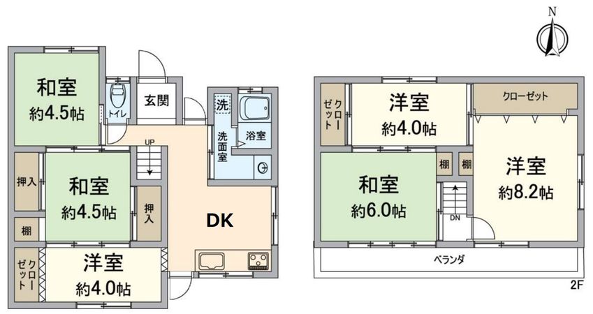 山科区御陵血洗町 間取図(平面図)