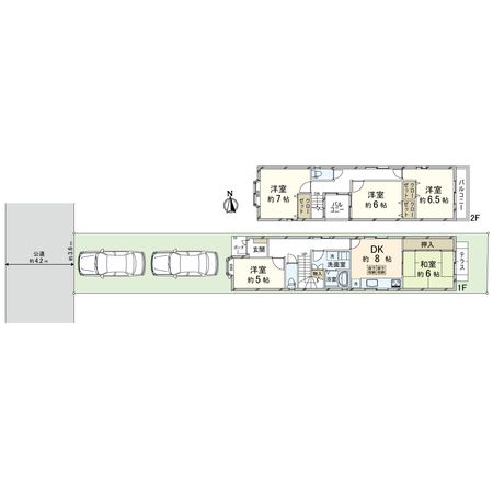 京都市下京区鍛冶屋町 間取図(平面図)