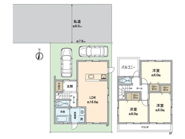 今熊野阿弥陀ケ峰町 間取図(平面図)