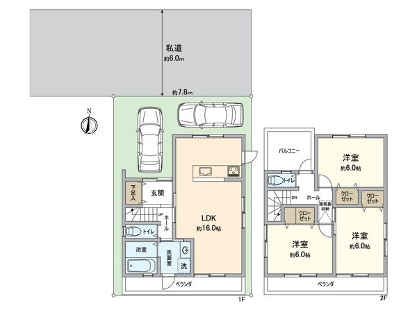 今熊野阿弥陀ケ峰町 間取図(平面図) 今熊野阿弥陀ケ峰町 間取図(平面図)
