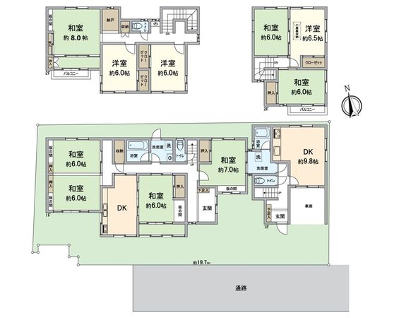 東山区粟田口三条坊町 間取図(平面図) 東山区粟田口三条坊町 間取図(平面図)