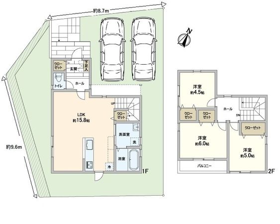 左京区静市市原町 間取図(平面図) 左京区静市市原町 間取図(平面図)
