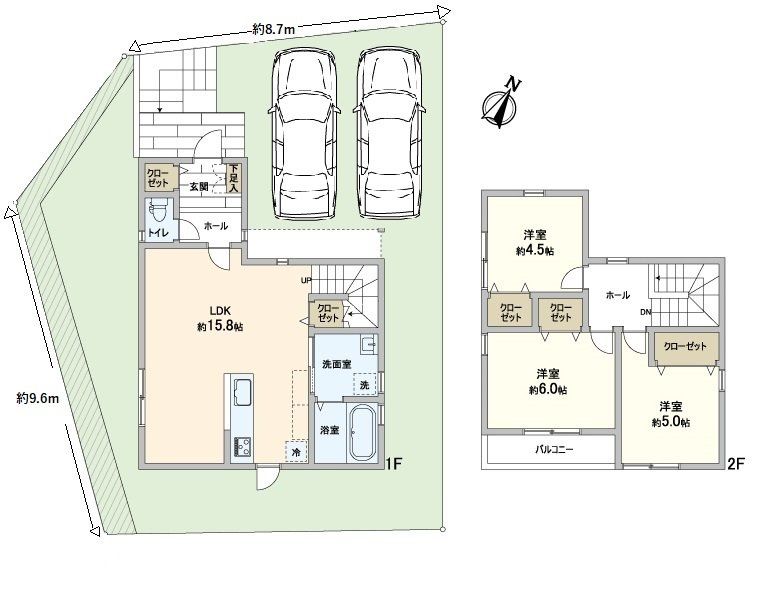 左京区静市市原町 間取図(平面図) 間取図(平面図)