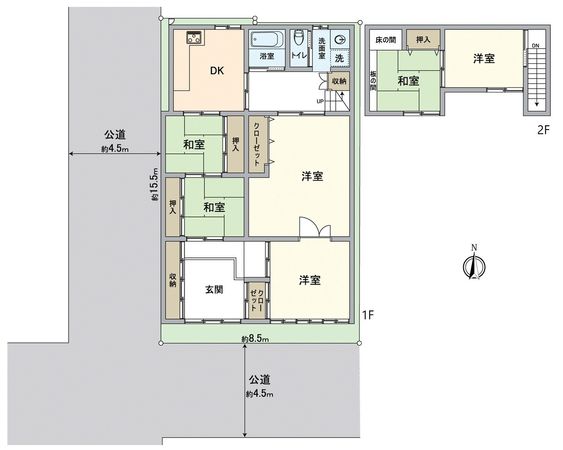 上京区笹屋四丁目 戸建 間取図(平面図)