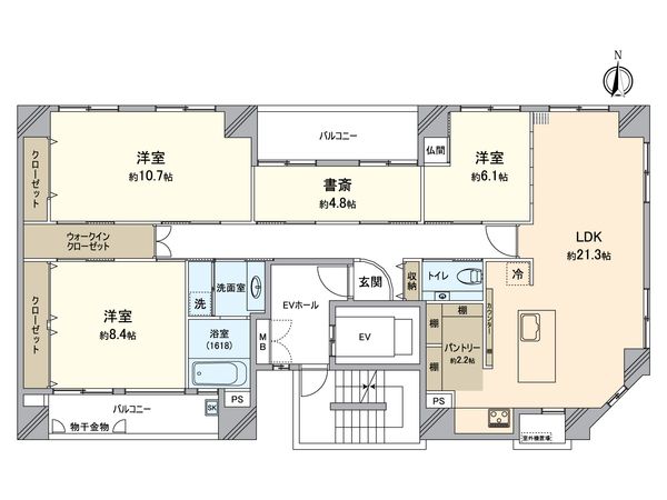 CoCo五条大宮 間取図(平面図)