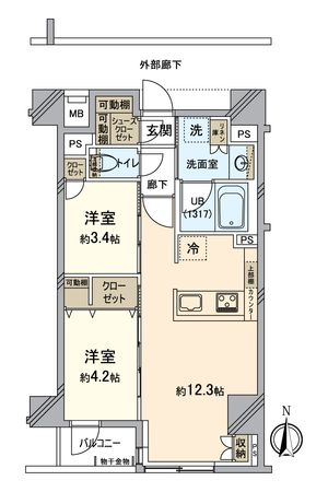 イニシア京都五条 間取図(平面図) イニシア京都五条 間取図(平面図)