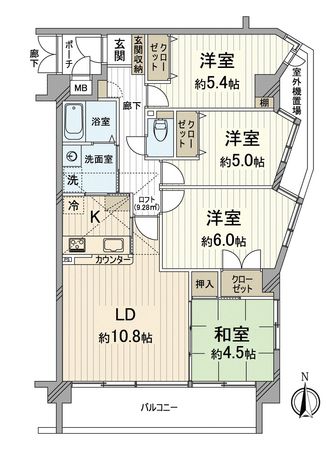 ブルーム山科大宅 間取図(平面図) ブルーム山科大宅 間取図(平面図)
