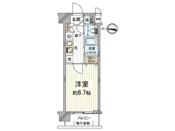 プレサンス京都三条響洛 間取図(平面図)