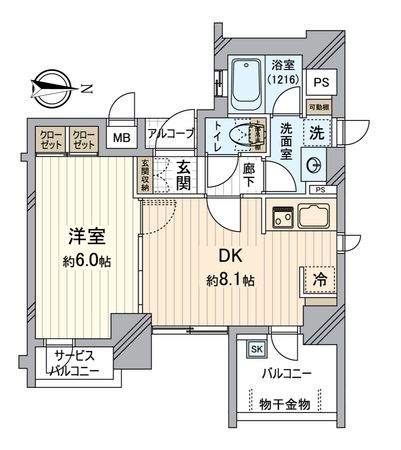 エステムプラザ京都四条烏丸Ⅱ雅Style 間取図(平面図) 間取図(平面図)