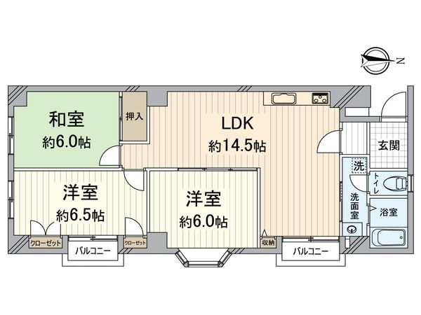 西陣グランドハイツ 間取図(平面図) 西陣グランドハイツ 間取図(平面図)