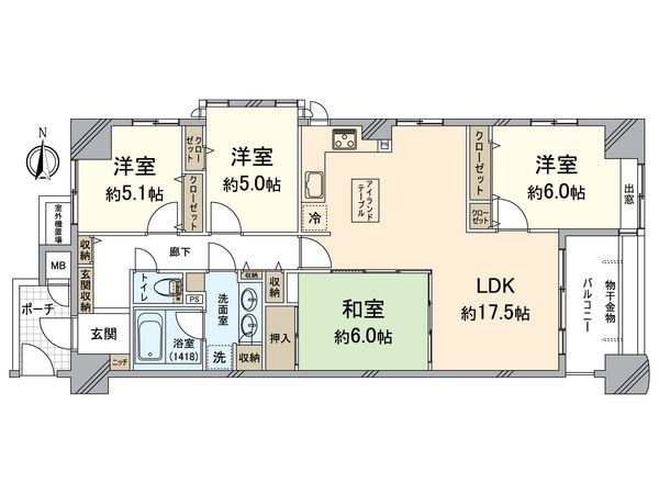 アパガーデンスクエア四条烏丸 間取図(平面図) 間取図(平面図)