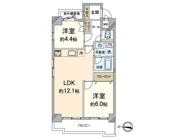 藤和シティコープ西洞院 間取図(平面図)