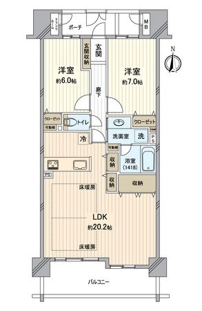 コスモシティ御池富小路 間取図(平面図) コスモシティ御池富小路 間取図(平面図)