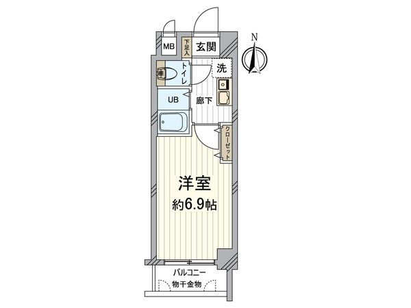 プレサンス京都二条城前 間取図(平面図)