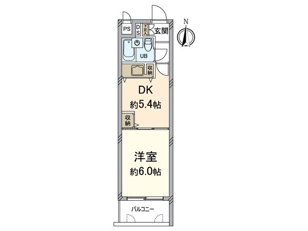 デトム・ワン四条大宮パートⅡ 間取図(平面図) 間取図(平面図)
