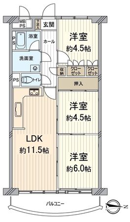 壬生川団地 間取図(平面図) 壬生川団地 間取図(平面図)