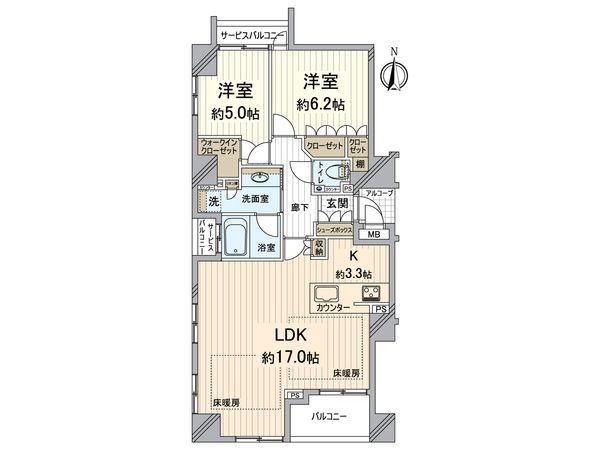 パラドール烏丸御所南グランデ 間取図(平面図) パラドール烏丸御所南グランデ 間取図(平面図)