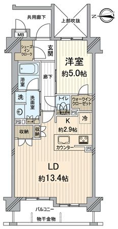 ルーシア清水五条 間取図(平面図)