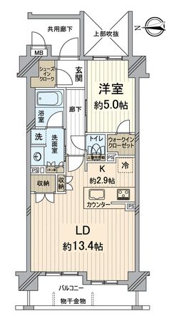 ルーシア清水五条 間取図(平面図)