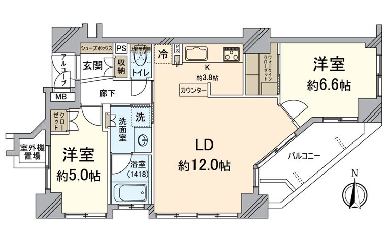 ローレルコート寺町御池 間取図(平面図) 間取図(平面図)