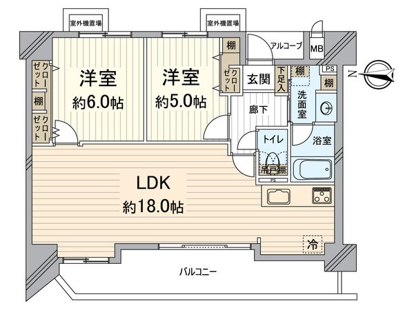 メロディーハイム堺町 間取図(平面図) 間取図(平面図)