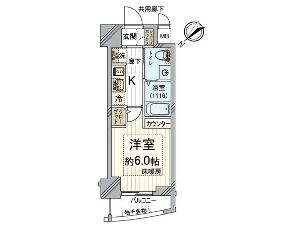 エステムプラザ京都河原町通Ⅱレジデンシャル 間取図(平面図) エステムプラザ京都河原町通Ⅱレジデンシャル 間取図(平面図)