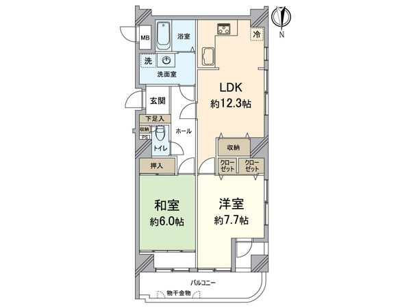 グラン・ドムール丹波口 間取図(平面図)