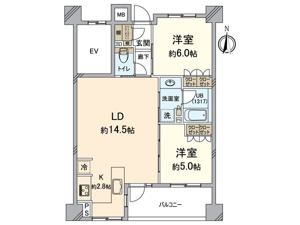 ライオンズ京都小川御所 間取図(平面図) ライオンズ京都小川御所 間取図(平面図)