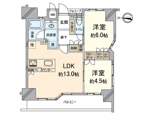 アベニール三条油小路 間取図(平面図) 間取図(平面図)