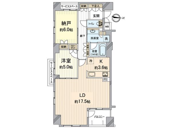 ジオ御所南河原町二条 間取図(平面図) 間取図(平面図)