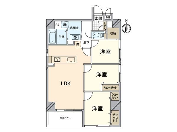 ビレイユ河原町五条 間取図(平面図) ビレイユ河原町五条 間取図(平面図)