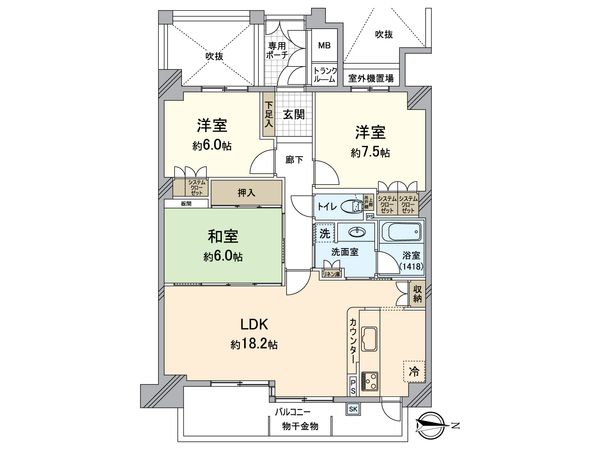 レピア東山神宮道アーバンライフ 間取図(平面図) レピア東山神宮道アーバンライフ 間取図(平面図)