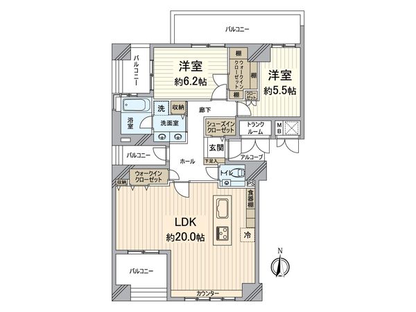 アーバンライフフォルムズ烏丸御池 間取図(平面図) アーバンライフフォルムズ烏丸御池 間取図(平面図)