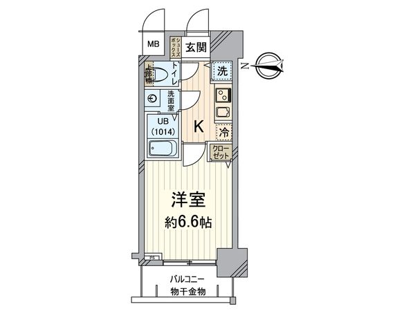 エスライズ京都河原町 間取図(平面図) エスライズ京都河原町 間取図(平面図)