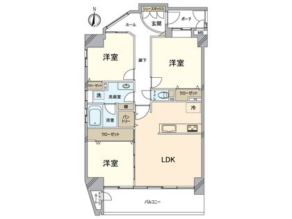 レスタージュ西陣 間取図(平面図)