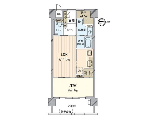 ウィズフィール京都山科 間取図(平面図)