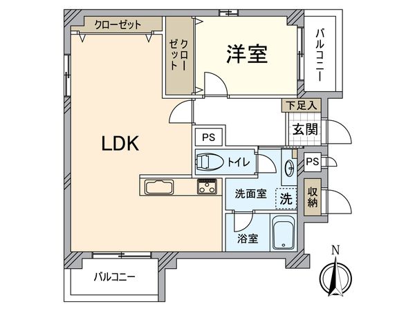 御池パークマンション 間取図(平面図)