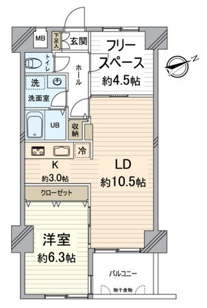 シンフォニー四条河原町 間取図(平面図) シンフォニー四条河原町 間取図(平面図)