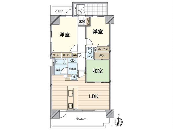 グラン・コート京都上七軒 間取図(平面図)