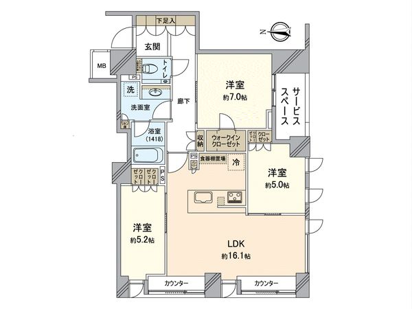 パークホームズ京都二条城 間取図(平面図) 間取図(平面図)