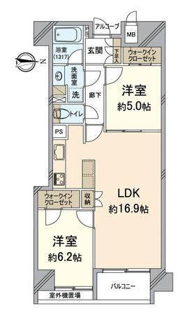 ファヴィエ四条西洞院 間取図(平面図)