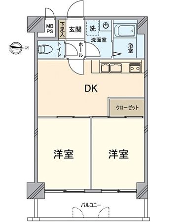 ライオンズマンション堀川 間取図(平面図)
