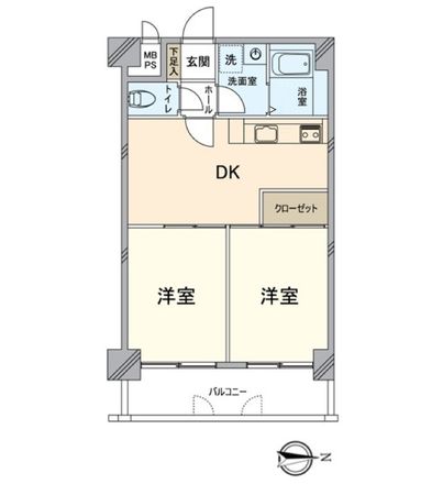 ライオンズマンション堀川 間取図(平面図)