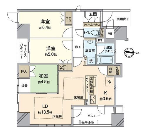 プレミスト京都六角通堂之前町 間取図(平面図)