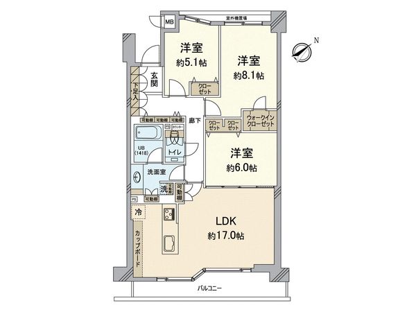 マジェス京都岡崎 間取図(平面図) マジェス京都岡崎 間取図(平面図)