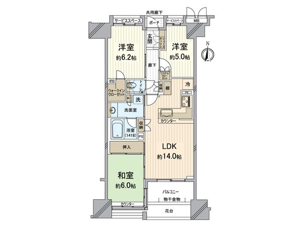 プレティナージュ御池東洞院 間取図(平面図) プレティナージュ御池東洞院 間取図(平面図)