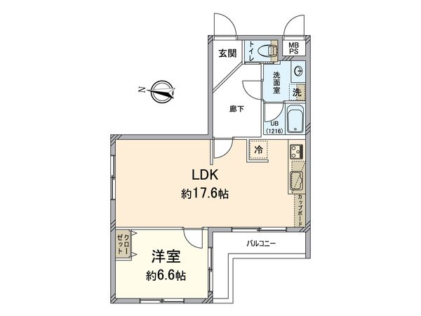 シェモア御池衣棚 間取図(平面図)
