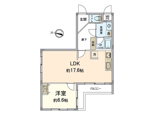 シェモア御池衣棚 間取図(平面図)