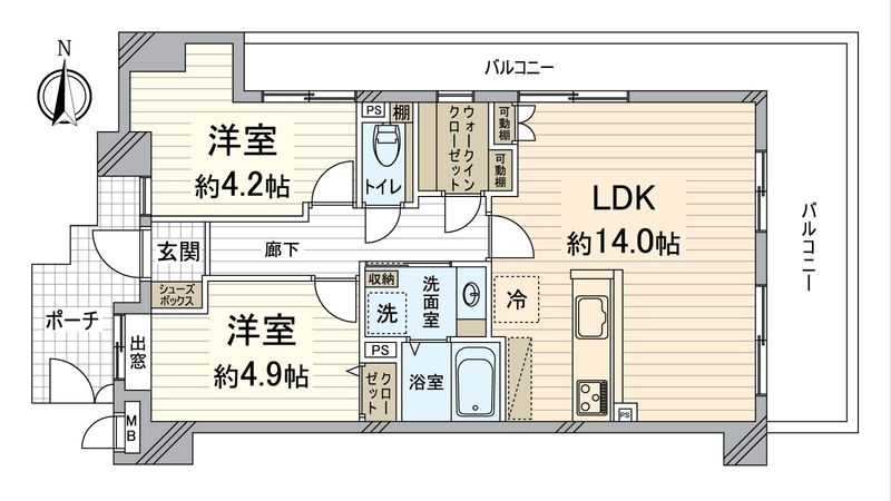 ルイシャトレ東洞院松原 間取図(平面図)
